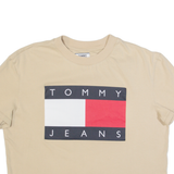TOMMY JEANS Cropped Womens T-Shirt Beige M