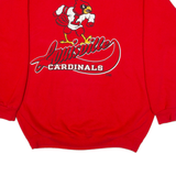 TEAM EDITION APPAREL Louisville Cardinals Mens Sweatshirt Red 90s USA L