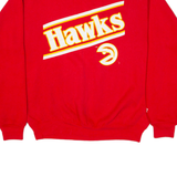 STARTER Atlanta Hawks Mens Sweatshirt Red USA L