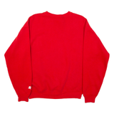 STARTER Atlanta Hawks Mens Sweatshirt Red USA L
