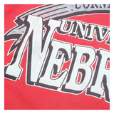 LOGO 7 University Of Nebraska Cornhuskers Mens Sweatshirt Red USA XL