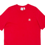 ADIDAS Womens T-Shirt Red L