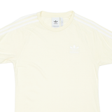 ADIDAS Womens T-Shirt Yellow S