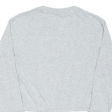 TOMMY JEANS Cropped Womens T-Shirt Grey Long Sleeve XS
