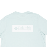 COLUMBIA Cropped Womens T-Shirt Blue M