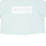 COLUMBIA Cropped Womens T-Shirt Blue M