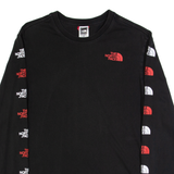 THE NORTH FACE Mens T-Shirt Black Long Sleeve S