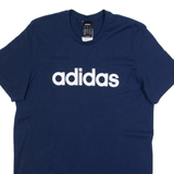 ADIDAS Mens T-Shirt Blue S