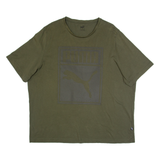 PUMA Mens T-Shirt Green 2XL