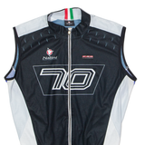 NALINI Full Zip Cycling Mens Jersey Black Sleeveless High Neck M