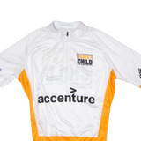 SELEKT Cycling Mens Jersey White 1/4 Zip L