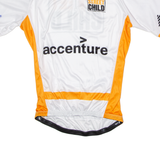 SELEKT Cycling Mens Jersey White 1/4 Zip L