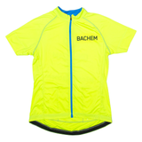 JAMES & NICHOLSON Team Bachel Full Zip Cycling Womens Jersey Yellow High Neck S