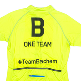 JAMES & NICHOLSON Team Bachel Full Zip Cycling Womens Jersey Yellow High Neck S