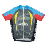 Crazy Velo Shop Full Zip Cycling Mens Jersey Grey High Neck L