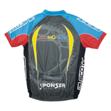 Crazy Velo Shop Full Zip Cycling Mens Jersey Grey High Neck L