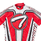 THOEMUS Full Zip Cycling Mens Jersey Red High Neck M