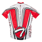 THOEMUS Full Zip Cycling Mens Jersey Red High Neck M