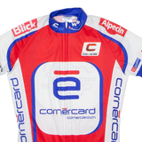 WAMS Full Zip Cycling Mens Jersey Red High Neck XS