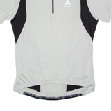 ODLO Cycling Mens Jersey Grey 1/4 Zip XL