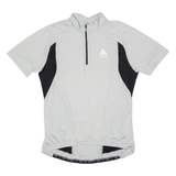 ODLO Cycling Mens Jersey Grey 1/4 Zip XL