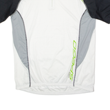GO SPORT Cycling Mens Jersey White 1/4 Zip 2XL