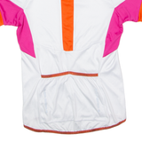 ICEPEAK Cycling Womens Jersey White 1/2 Zip UK 10