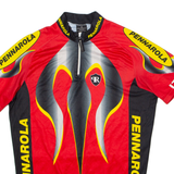 PENNAROLA Cycling Mens Jersey Red 1/4 Zip XL