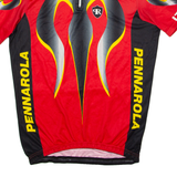 PENNAROLA Cycling Mens Jersey Red 1/4 Zip XL