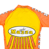 TEKER Mazza Cycles Full Zip Cycling Mens Jersey Orange High Neck M