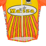 TEKER Mazza Cycles Full Zip Cycling Mens Jersey Orange High Neck S