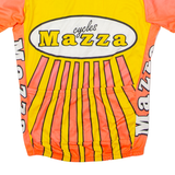 TEKER Mazza Cycles Full Zip Cycling Mens Jersey Orange High Neck S