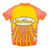 TEKER Mazza Cycles Full Zip Cycling Mens Jersey Orange High Neck S