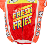 TEKER Mazza Cycles Full Zip Cycling Mens Jersey Red Sleeveless High Neck M