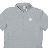 ODLO Cycling Womens Jersey Grey Collared S