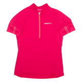 CRAFT Cycling Womens Jersey Pink 1/2 Zip S