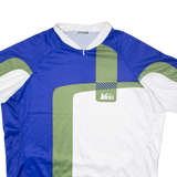 REI Cycling Mens Jersey Blue 1/2 Zip 5XL