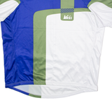 REI Cycling Mens Jersey Blue 1/2 Zip 5XL