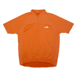 PUMA Cycling Mens Jersey Orange 1/2 Zip XL