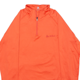 ODLO Cycling Womens Jersey Orange Long Sleeve 1/4 Zip S