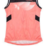 CROSSWAVE Cycling Womens Jersey Pink Sleeveless 1/2 Zip M