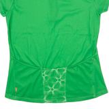 ZIENER Cycling Womens Jersey Green 1/4 Zip UK 14
