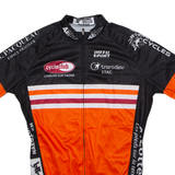 DIFFUSPORT Full Zip Cycling Mens Jersey Black High Neck M