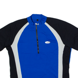 LOFFLER Cycling Womens Jersey Blue 1/2 Zip XL