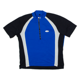 LOFFLER Cycling Womens Jersey Blue 1/2 Zip XL
