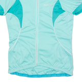 CRAFT Full Zip Cycling Womens Jersey Blue High Neck XL