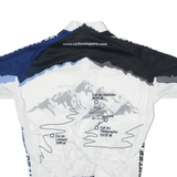 CYCLES ET SPORTS Full Zip Cycling Mens Jersey White High Neck M
