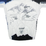 CYCLES ET SPORTS Full Zip Cycling Mens Jersey White High Neck M