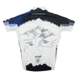 CYCLES ET SPORTS Full Zip Cycling Mens Jersey White High Neck M