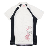 CRIVIT Cycling Womens Jersey White 1/2 Zip M